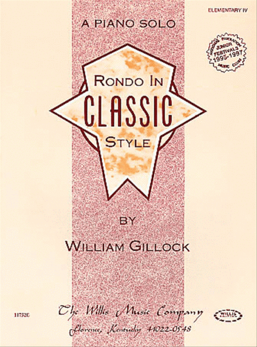 Rondo in Classic Style Piano scores gallery preview page 1
