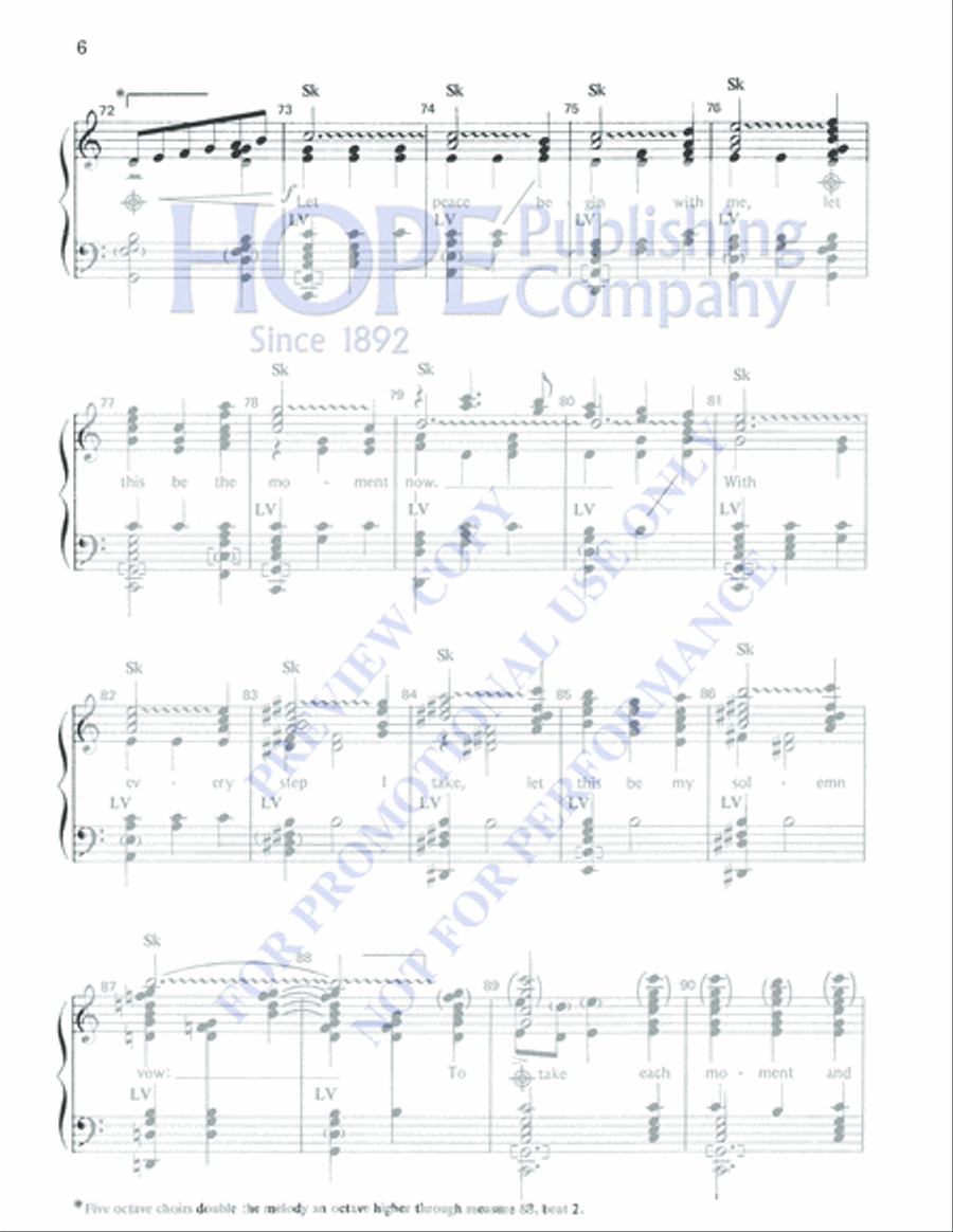 Let There Be Peace on Earth 5-Octaves scores gallery preview page 6
