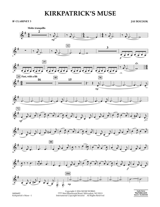 Kirkpatrick's Muse - Bb Clarinet 3