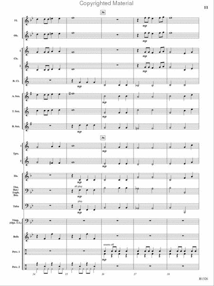 Parade of the Gladiators Concert Band scores gallery preview page 10