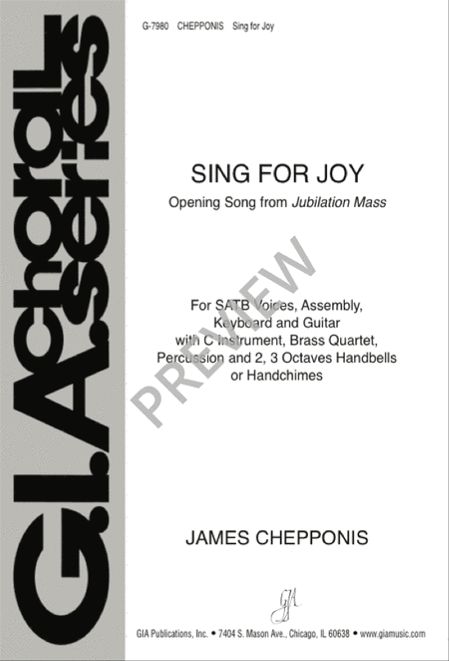 Sing for Joy 4-Part scores gallery preview page 1