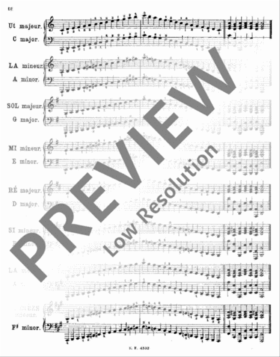 Exercices Preparatoiry Piano Solo scores gallery preview page 13