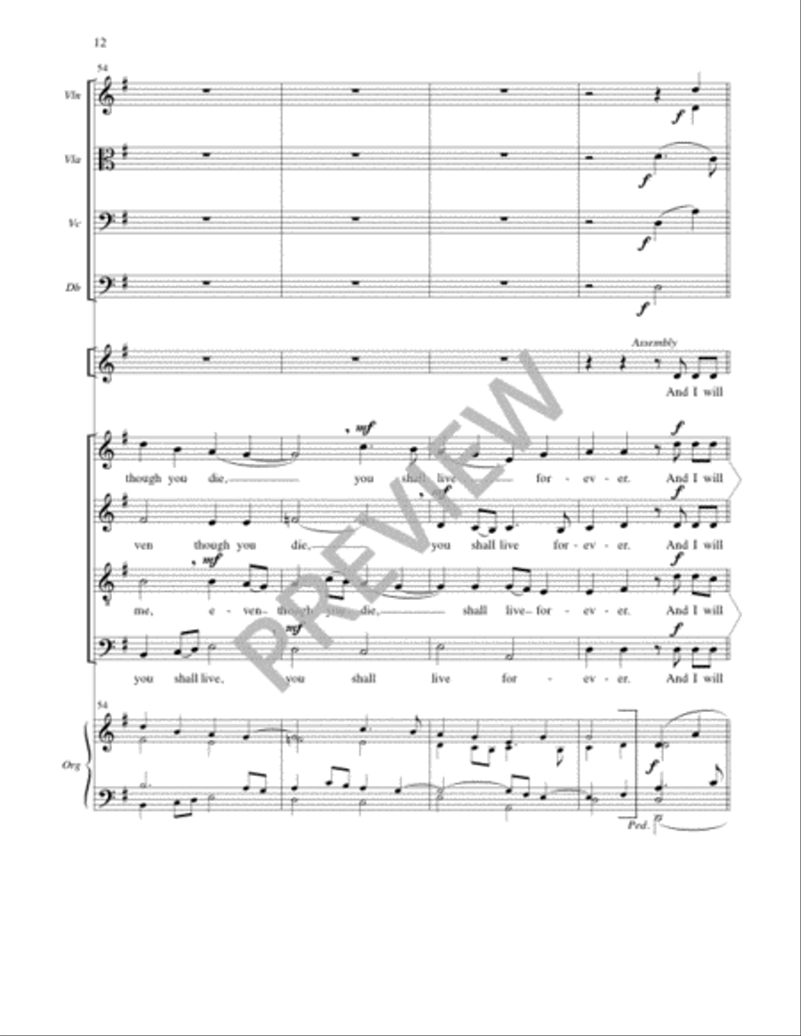 I Am the Bread of Life - Full Score and Parts 4-Part scores gallery preview page 12