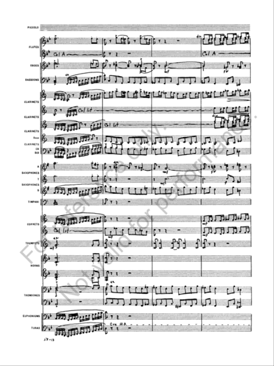 Oberon Concert Band scores gallery preview page 15