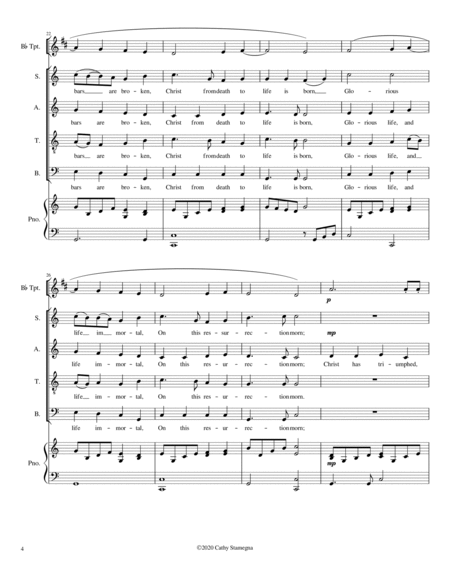 Alleluia! Alleluia! - (melody is Ode to Joy) - SATB Choir, Optional Bb Trumpet, Keyboard Acc. image number null