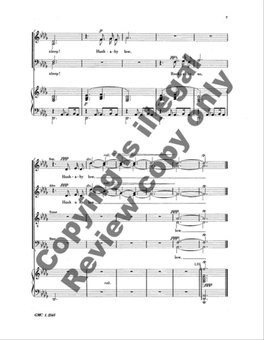 Lullaby Lullaby 4-Part scores gallery preview page 8