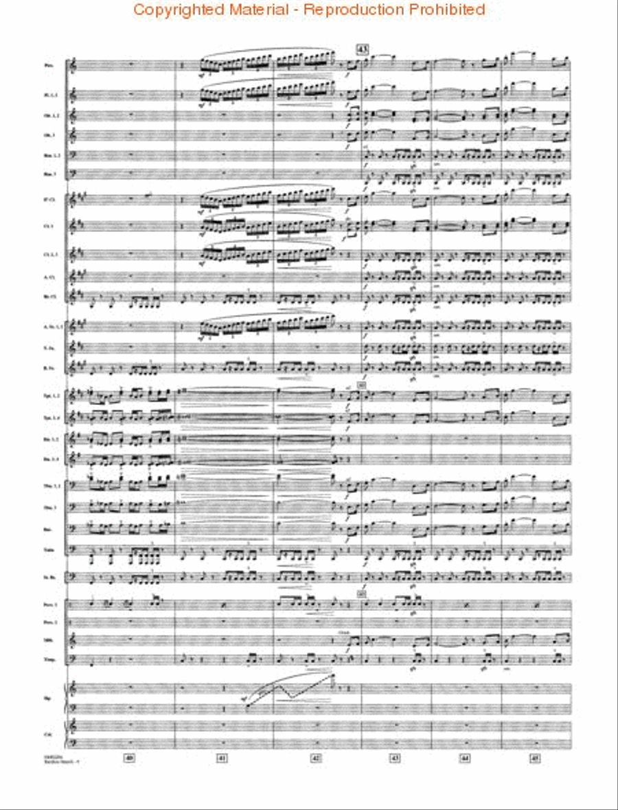 Raiders March – Deluxe Score Concert Band scores gallery preview page 3