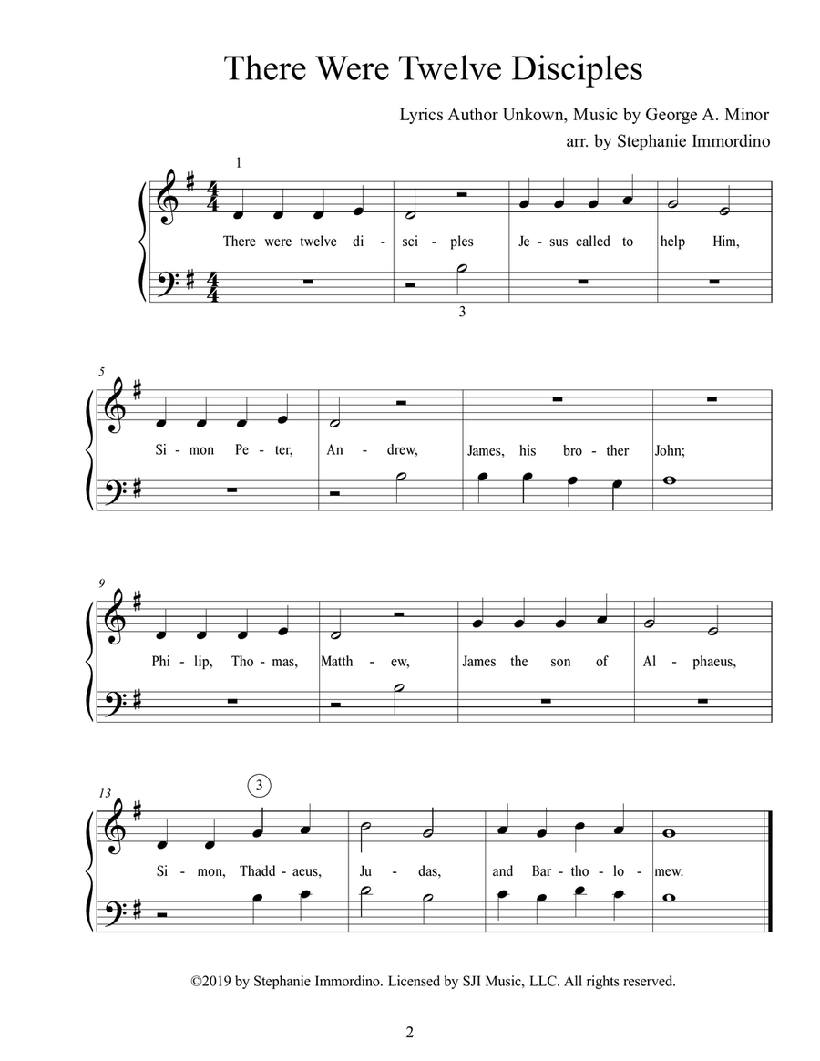 Christian Hymns for Young Pianists: Early Elementary Piano Hymn Arrangements to Play and Sing Piano, Vocal scores gallery preview page 6