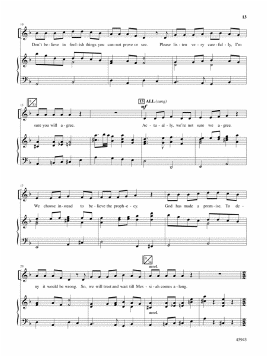 The Noel Critter Motel Choir scores gallery preview page 13