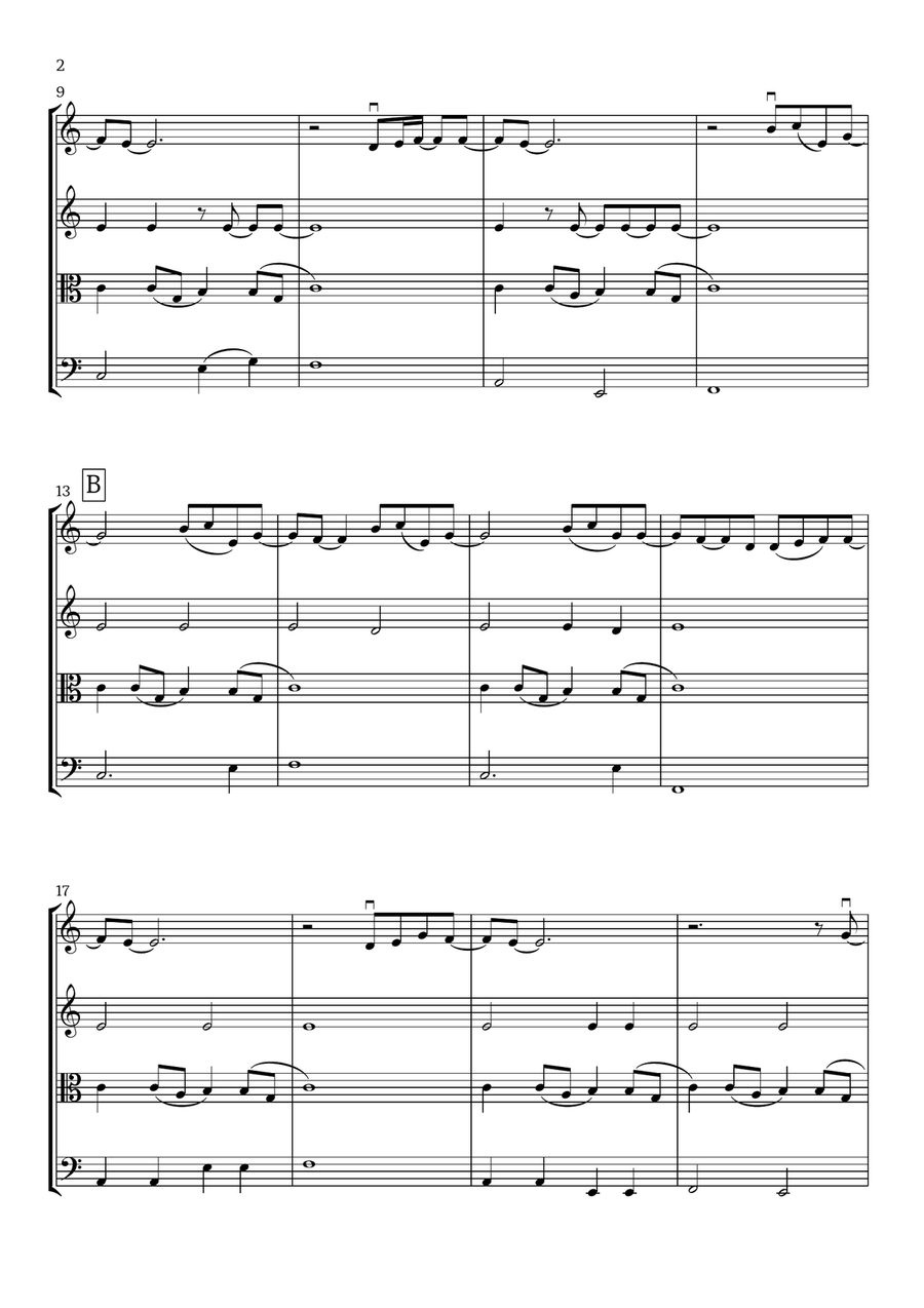 What Was I Made For? String Quartet scores gallery preview page 2