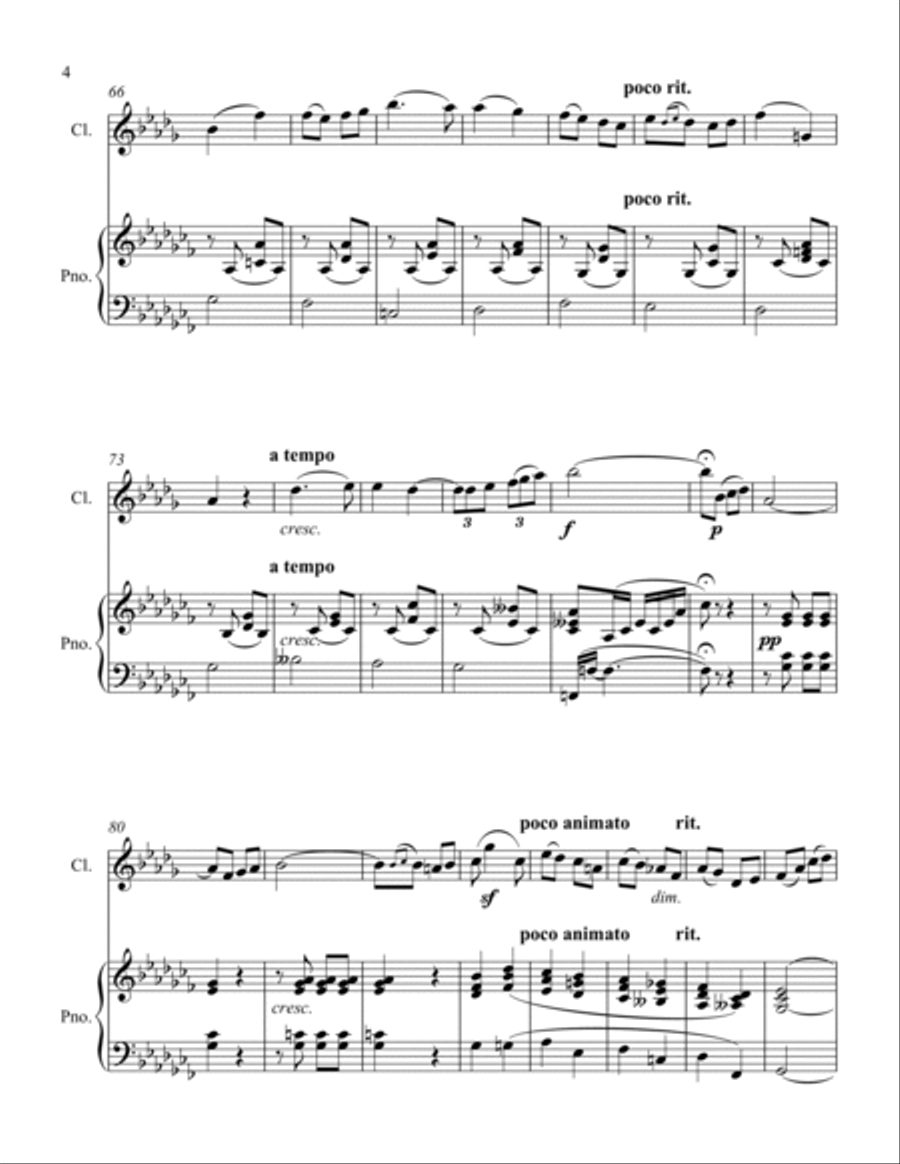 Serenade Badine Clarinet Solo scores gallery preview page 4