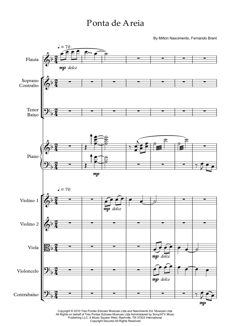 Ponta De Areia Ponta De Areia Chamber Orchestra scores gallery preview page 1