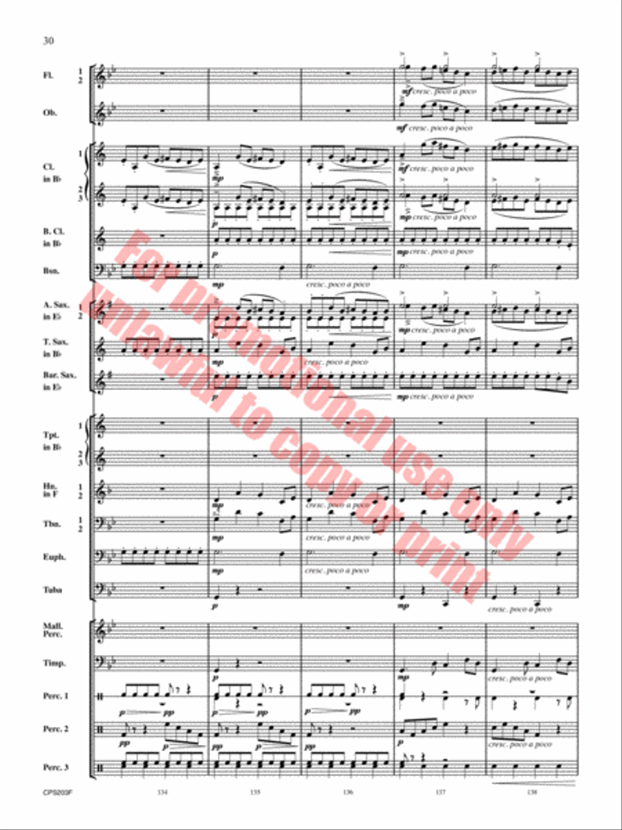 Red Hills Saga Concert Band scores gallery preview page 31