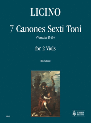 Book cover for 7 Canones Sexti Toni (Venezia 1546) for 2 Viols