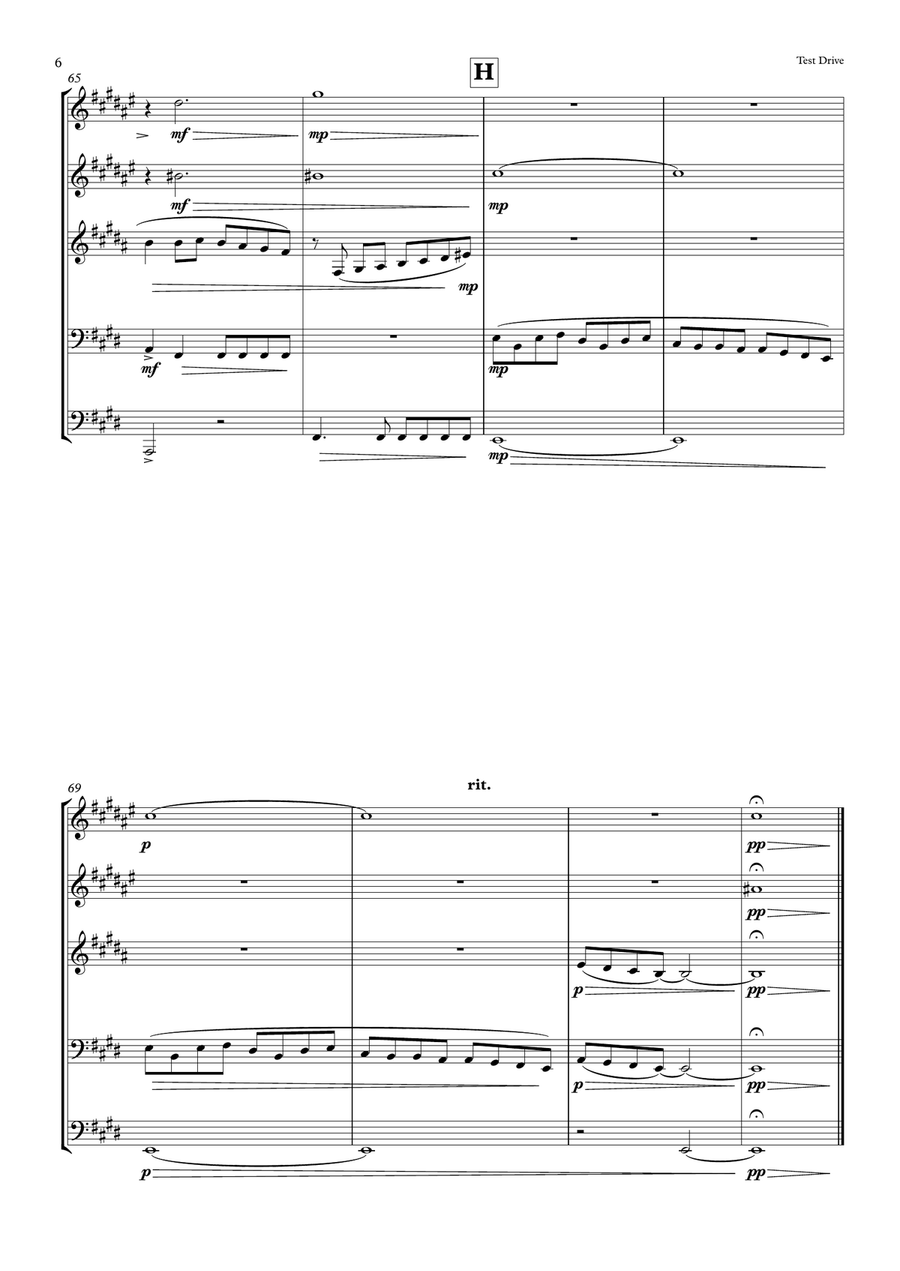 Test Drive Test Drive Brass Ensemble scores gallery preview page 6