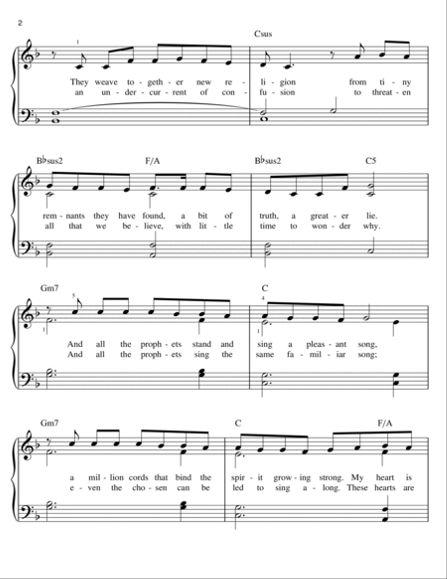 Wisdom Easy Piano scores gallery preview page 2