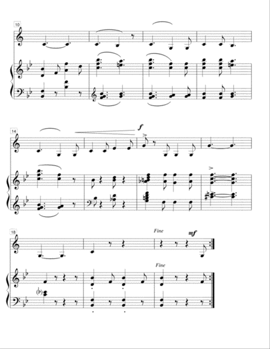 Pancho, the Parrot-bass clarinet and piano Bass Clarinet scores gallery preview page 2