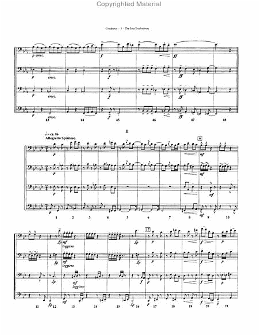 The Four Troubadours The Four Troubadours EETT scores gallery preview page 3