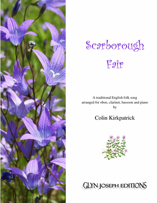 Scarborough Fair arr. for oboe, clarinet, bassoon and piano