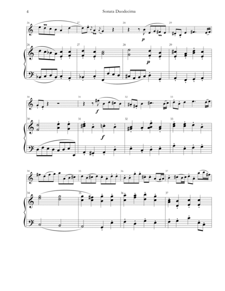 Sonata Duodecima from Sonate à 1.2.3. e 4. Istromenti: Arrangement for Soprano Saxophone and Piano