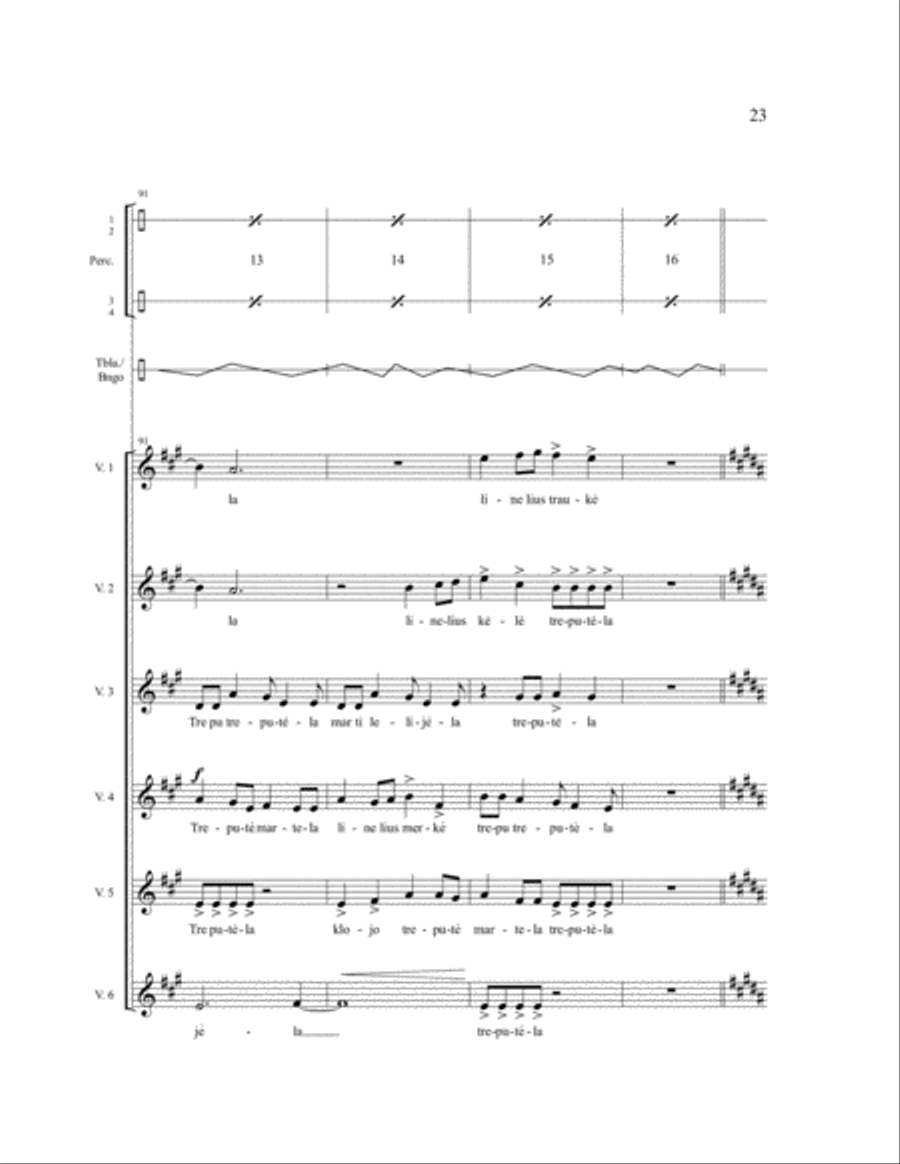 Trepute Martela Trepute Martela Women's Choir scores gallery preview page 7