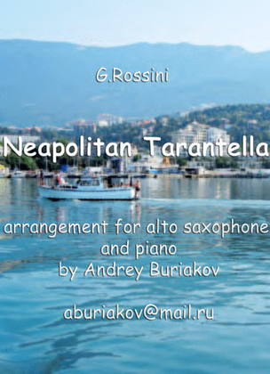 Book cover for Neapolitan Tarantella (alto saxophone)