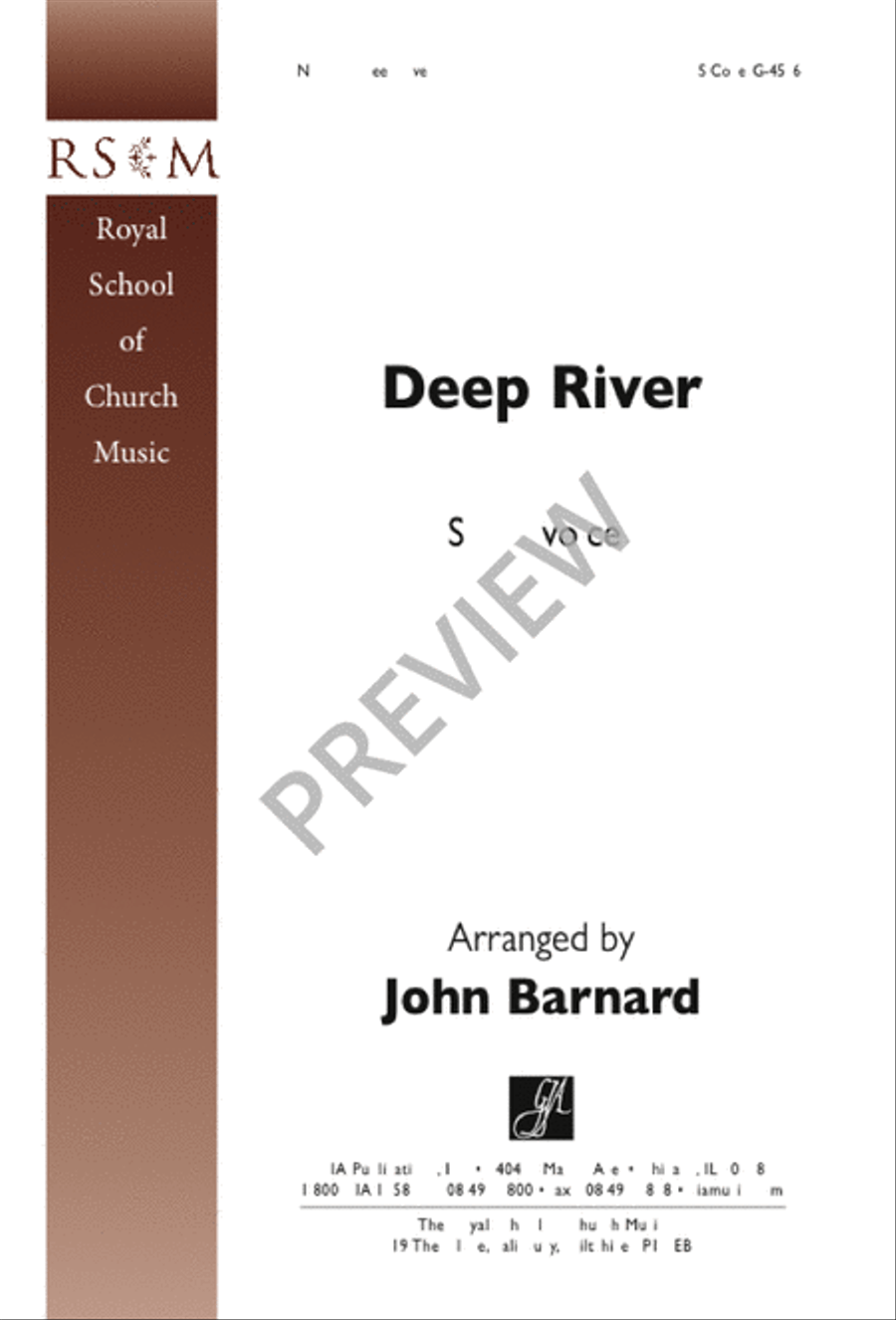 Deep River 4-Part scores gallery preview page 1