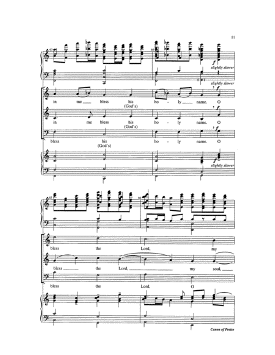 Canon of Praise 3-Part scores gallery preview page 11