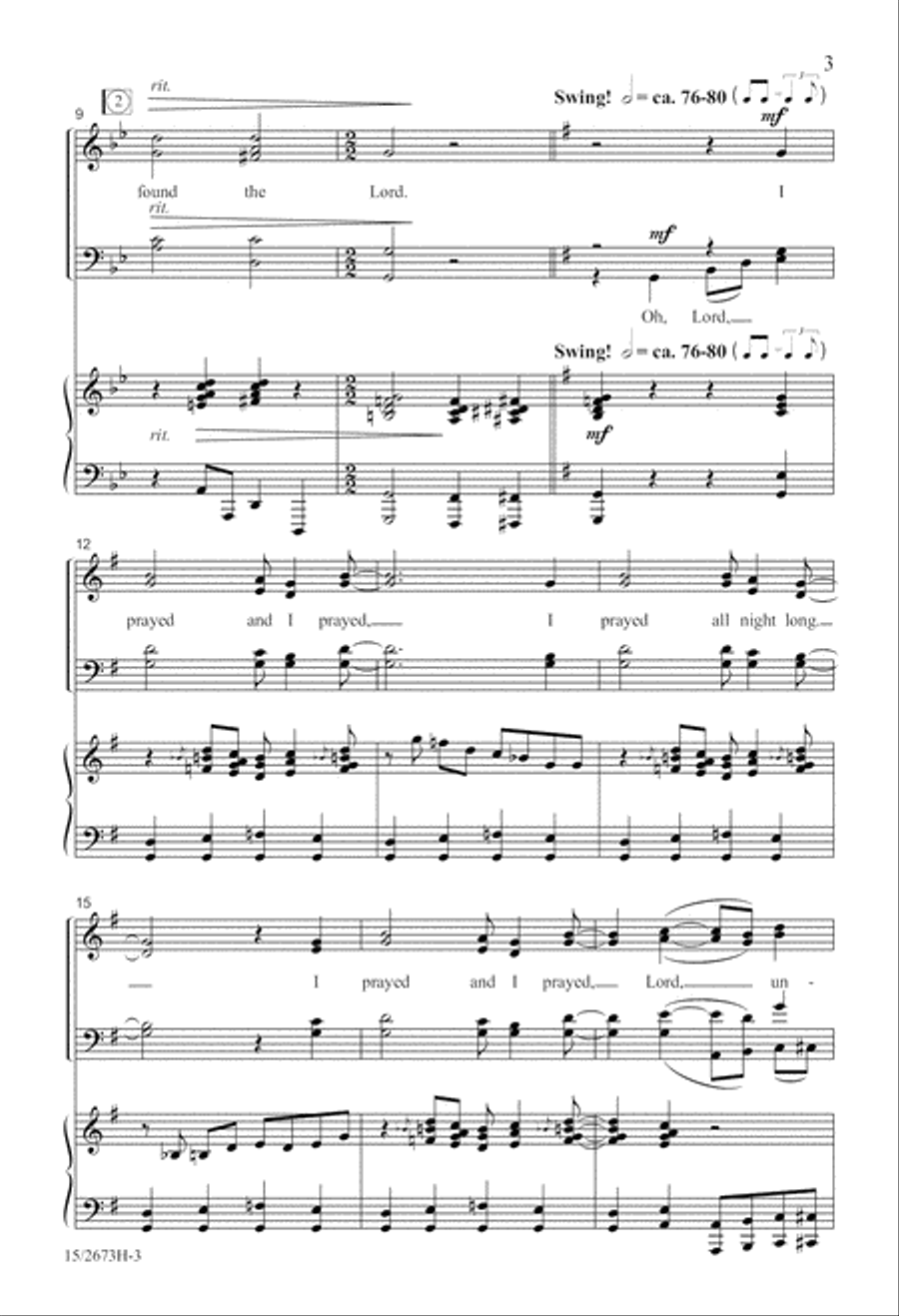 Until I Found the Lord Until I Found the Lord 4-Part scores gallery preview page 4