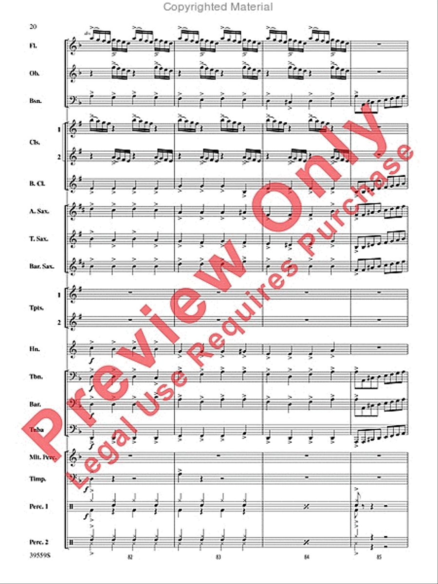 Wizards in Winter Concert Band scores gallery preview page 20