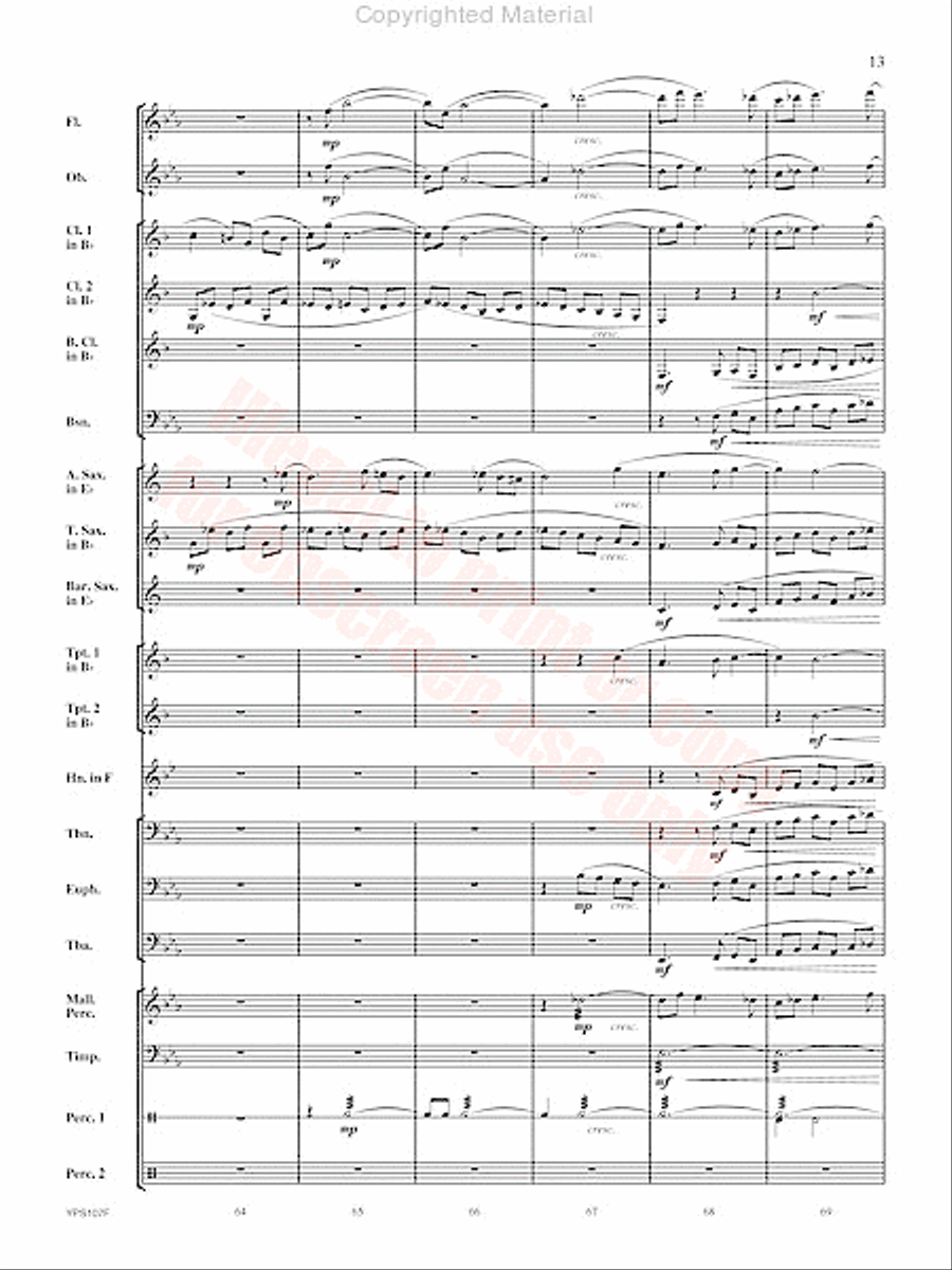 Fughetta Concert Band scores gallery preview page 14