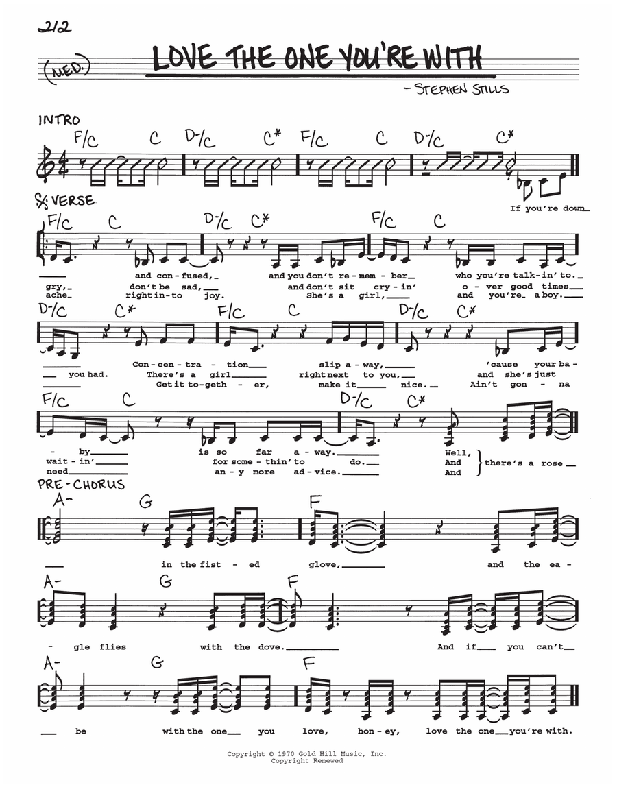 Love The One You're With Love The One You're With Voice scores gallery preview page 1