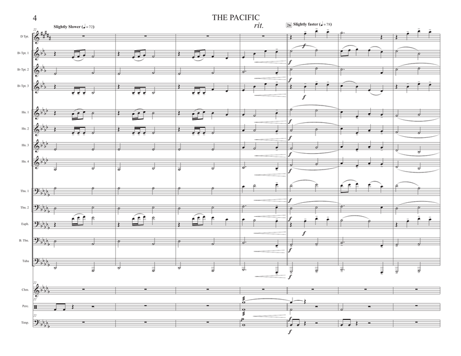 The Pacific (main Title) Brass Ensemble scores gallery preview page 4