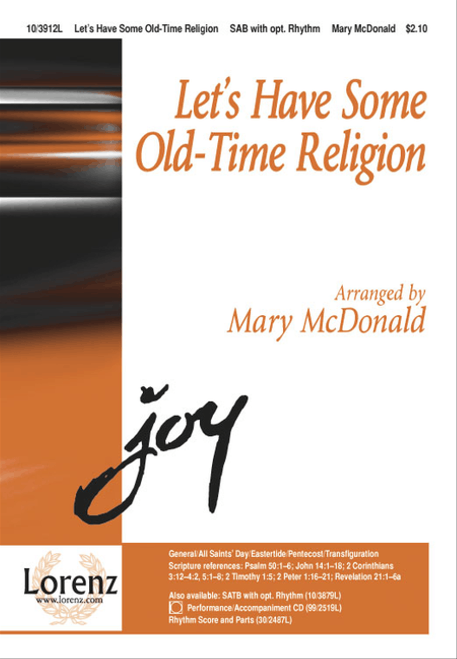 Let's Have Some Old-Time Religion 3-Part scores gallery preview page 1