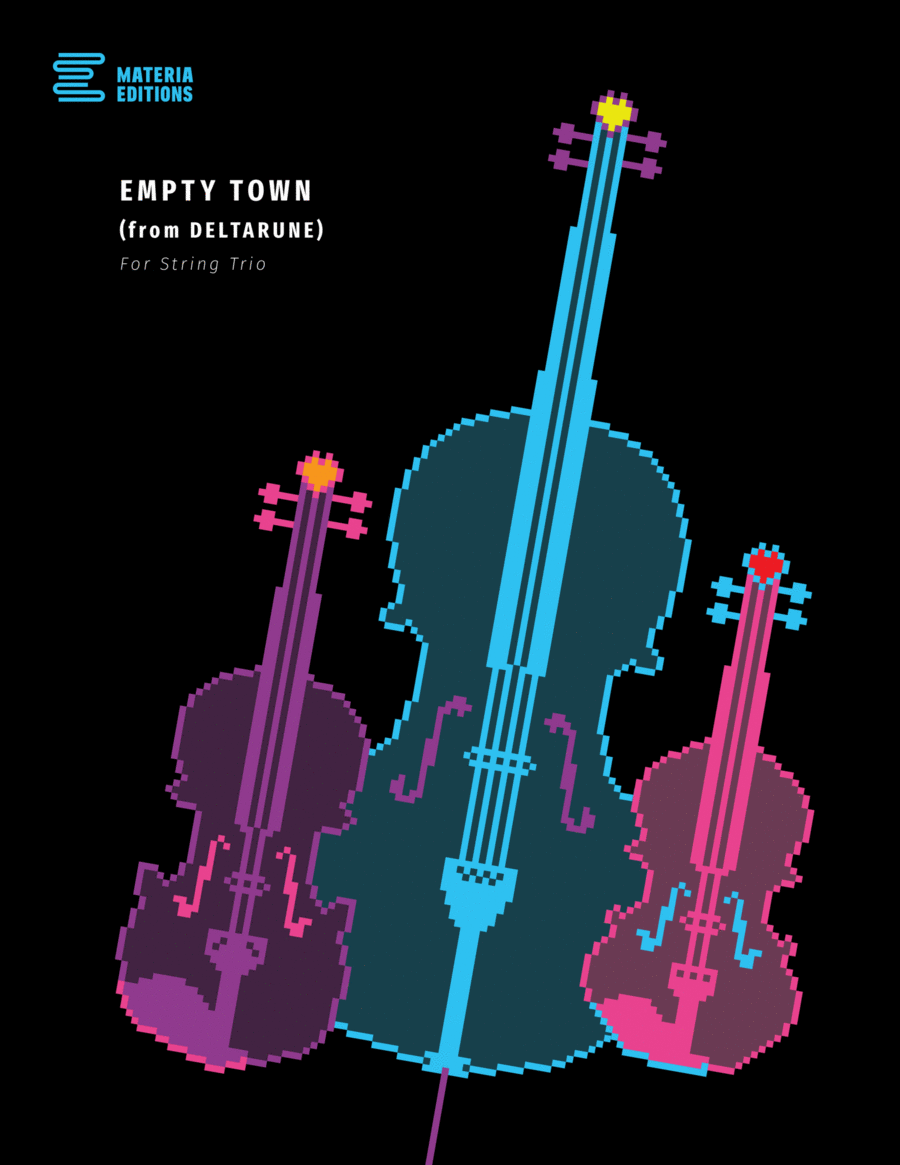 Empty Town (from DELTARUNE) (Trio for Two Violins and Cello) String Trio scores gallery preview page 1