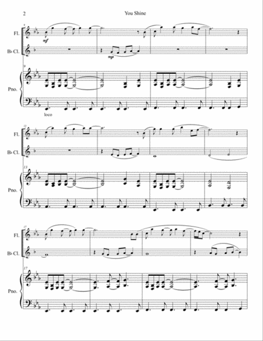 You Shine Small Ensemble scores gallery preview page 3