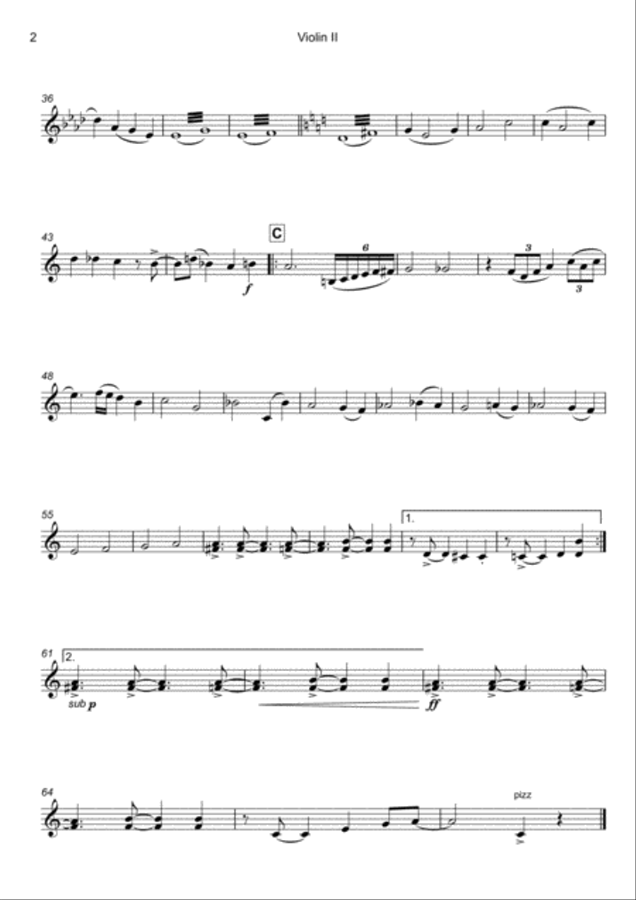Come Fly With Me String Quartet scores gallery preview page 5