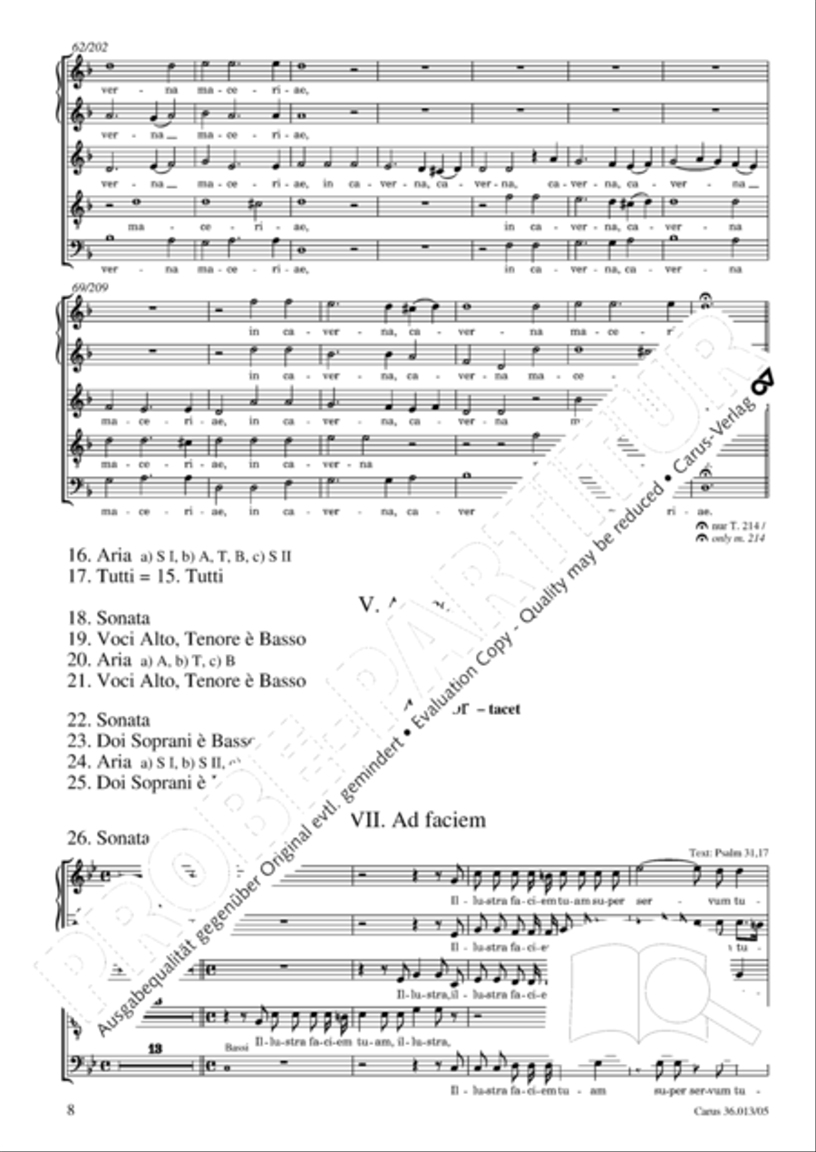 Membra Jesu nostri SSATB scores gallery preview page 9