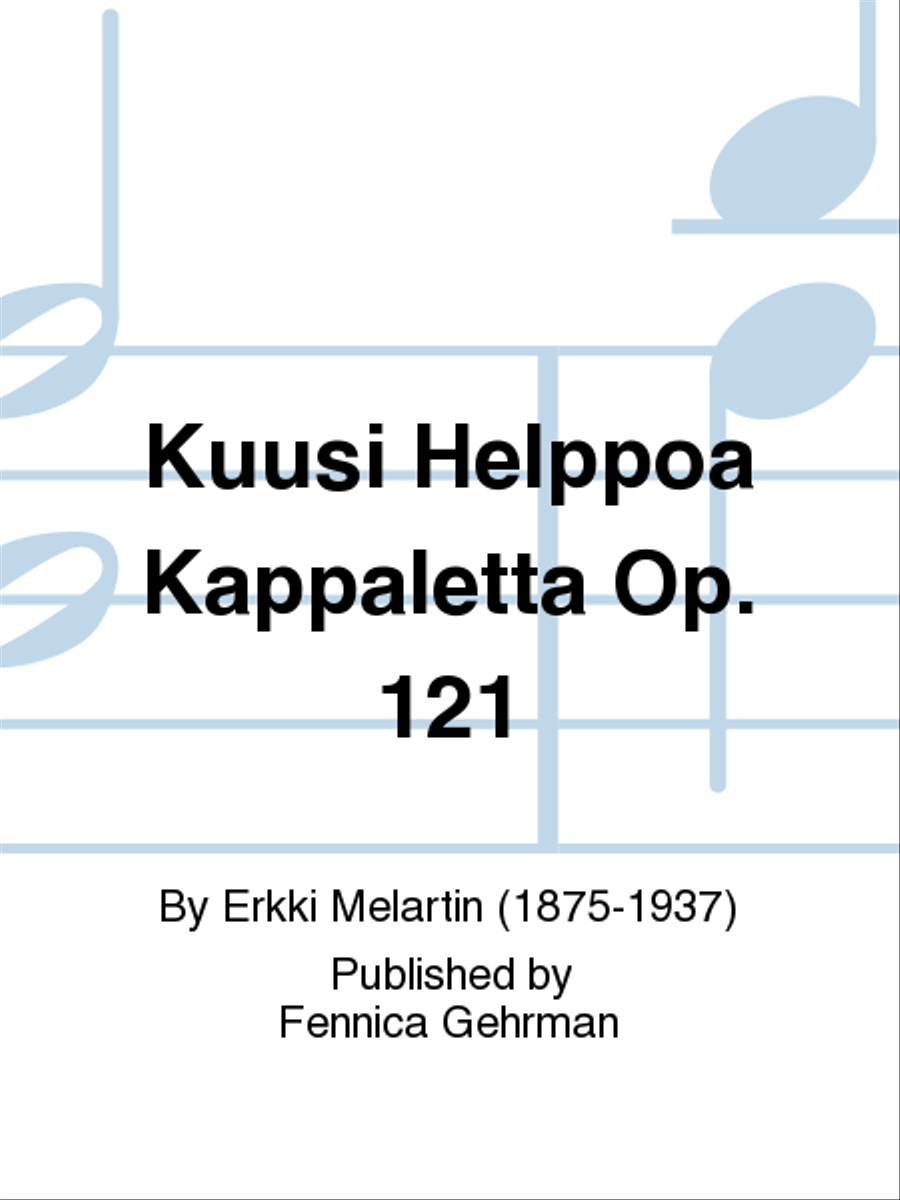 Kuusi helppoa kappaletta / Six Easy Pieces Op. 121 Piano Trio scores gallery preview page 1