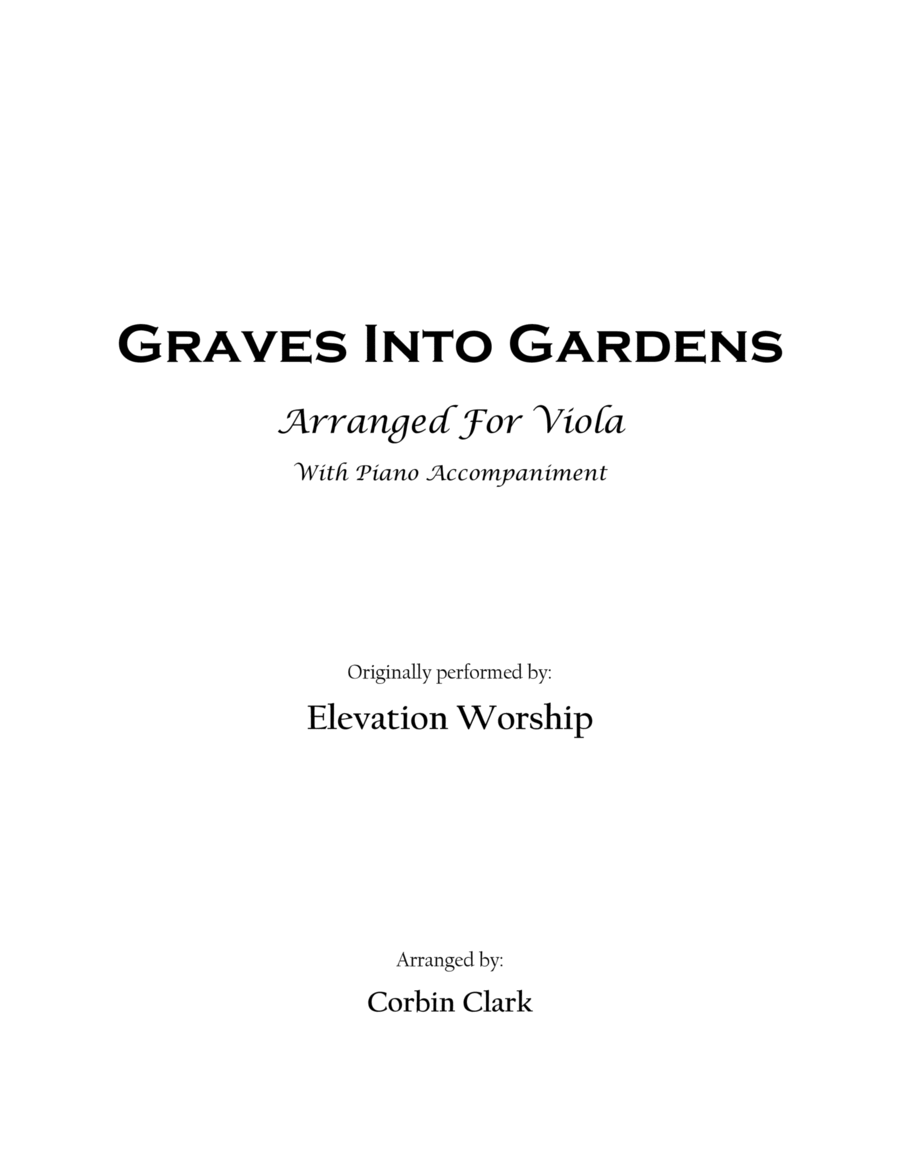 Graves Into Gardens Viola scores gallery preview page 1