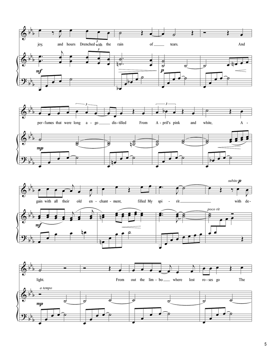 I Love Red Poppies Soprano Voice scores gallery preview page 6