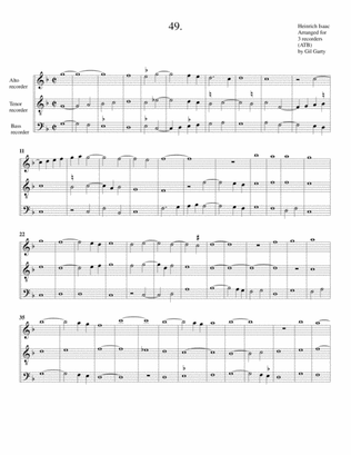 Instrumental trio no.49 (no title) (arrangement for 3 recorders)