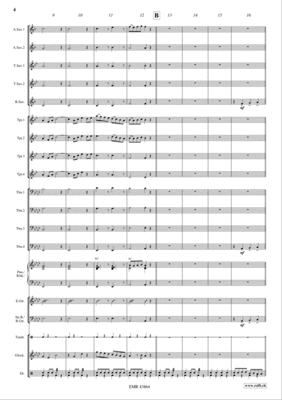 Bayerischer Defiliermarsch Big Band scores gallery preview page 4