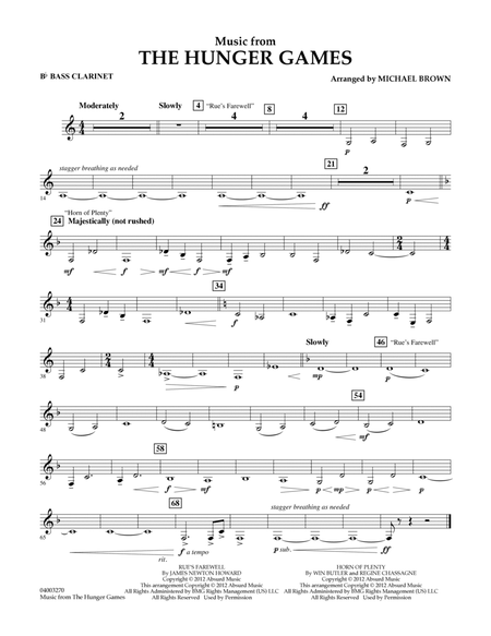 Music from "The Hunger Games" - Bb Bass Clarinet