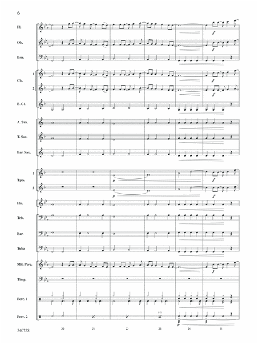 Smile: Score Concert Band scores gallery preview page 6