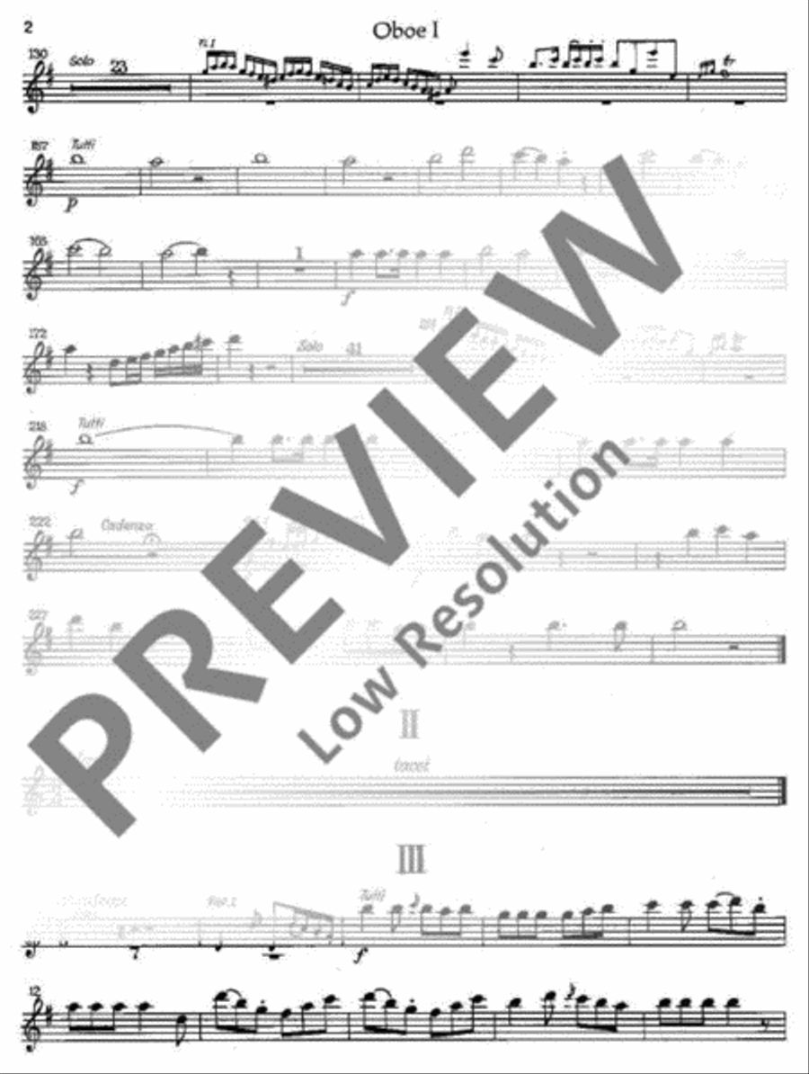 Concerto G major Oboe scores gallery preview page 3