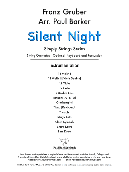 Silent Night (String Orchestra) image number null