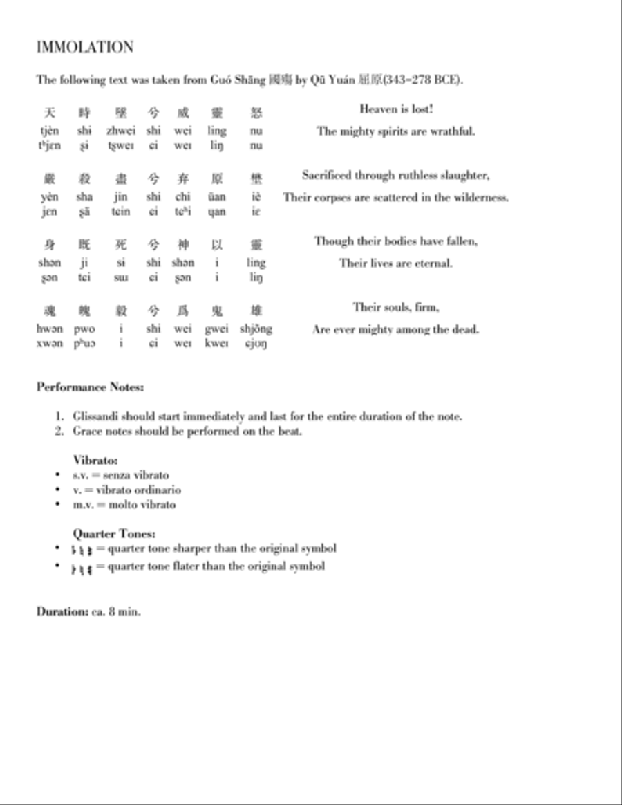 Immolation, Op. 2 Choir scores gallery preview page 3