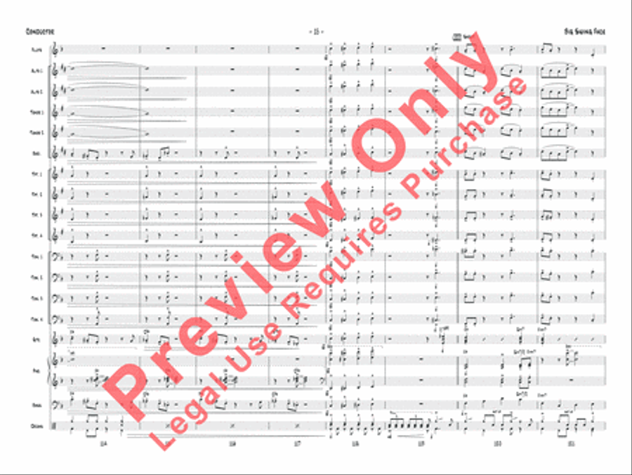 Big Swing Face Jazz Ensemble scores gallery preview page 18