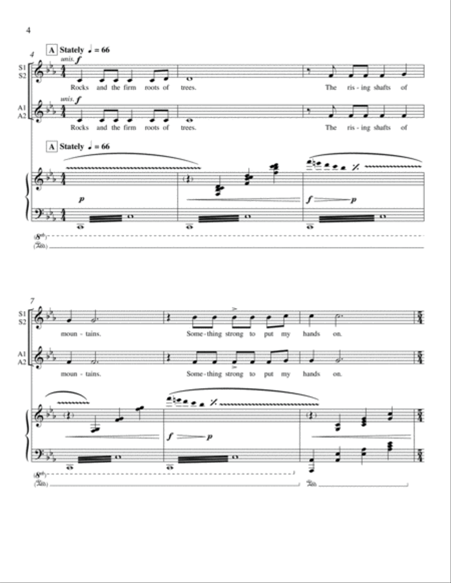 Spirituals from Harlem Songs SSAA scores gallery preview page 4